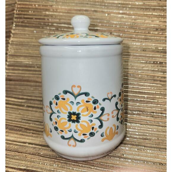 Vintage Per Alimenti Made in Italy Jar Ceramic w/Lid Hand Painted - Picture 4 of 7